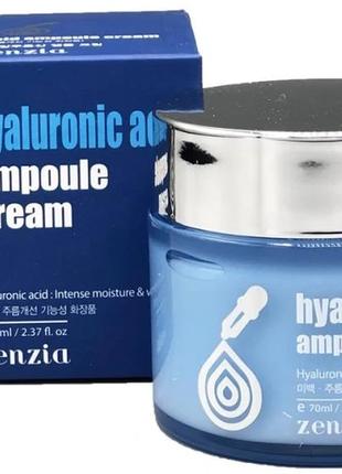 Крем для обличчя ГІАЛУРОН HYALURONIC ACID Ampoule Cream, Zenzi...