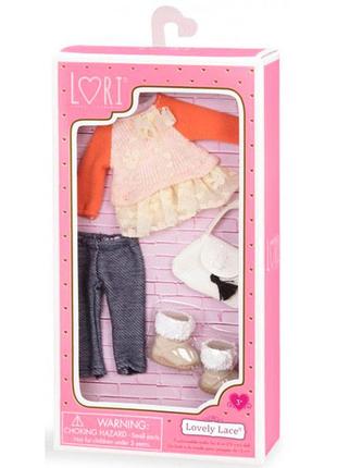 Набір одягу для ляльок lori з мереживами lo30002z