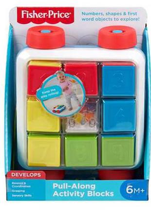 Іграшка-каталка "яскраві кубики" fisher-price