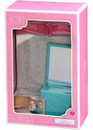 Набір для ляльок lori меблі для спальні lo37013z