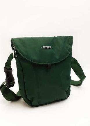 Женская сумка кросс-боди полиэстер зелёный арт.2944-07 green f...