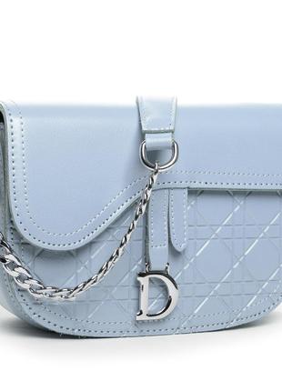 Женская летняя сумка натуральная кожа голубой арт.44-9386 ligh...