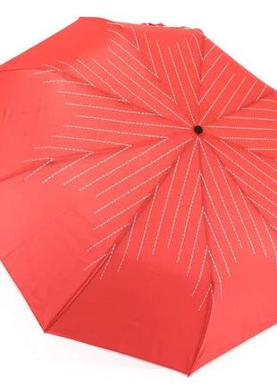 Стильный складной женский зонт полиэстер красный арт.mr3881 ma...