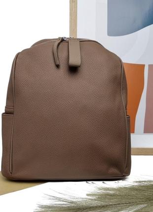 Модный женский рюкзак натуральная кожа коричневый арт.79713 co...