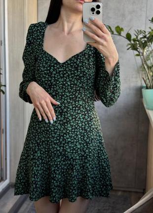 Платье зеленое zara