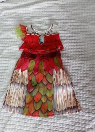 Карнавальное платье костюм моана диснеи 3-4 года