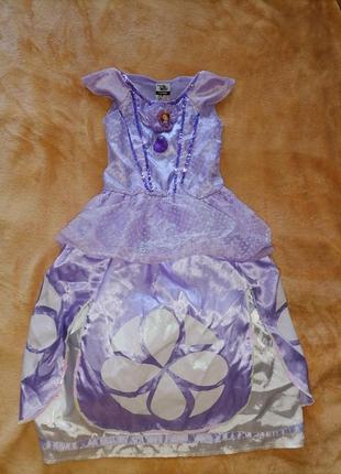 Карнавальный костюм платье софия диснеи 3-4 лет