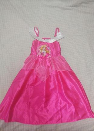 Карнавальное платье костюм аврора спящая красавица 5-6 лет
