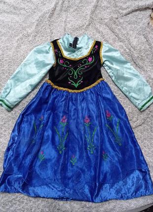 Карнавальное платье костюм анна холодное сердце 8-9 лет