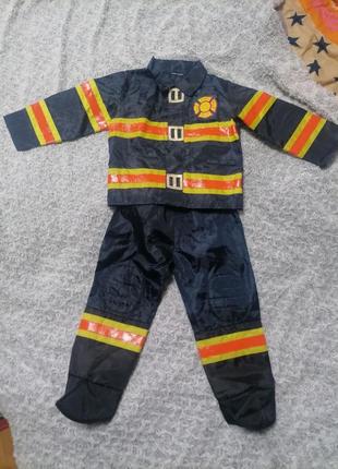 Карнавальный костюм пожарник спасатель мчс 2-3,3-4 года