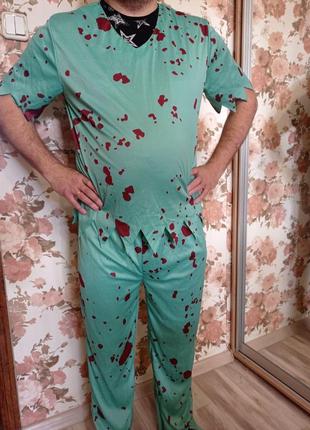 Карнавальный костюм зомби доктор врач до 185 см
