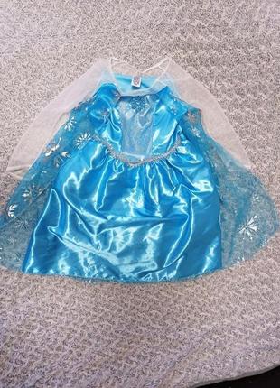 Карнавальний костюм плаття ельза холодне серце 4-5 років
