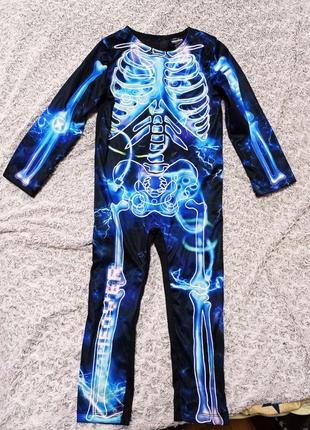 Карнавальный костюм скелет кощей светящийся 3-4, 5-6 лет