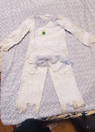 Карнавальный костюм мумия хеллоуин 5-6 лет