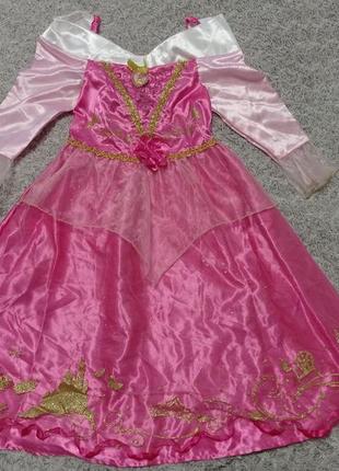 Карнавальное платье аврора спящая красавица 5-6 лет