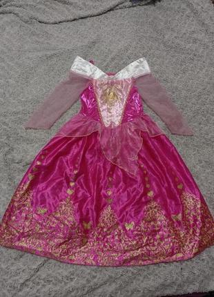 Карнавальное платье аврора спящая красавица 5-6 лет