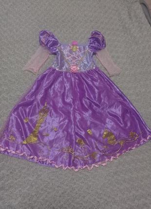 Карнавальное платье рапунцель disney 5-6 лет