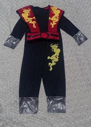 Карнавальный костюм самурай , ниндзя мортал комбат лю кан 4-5,...
