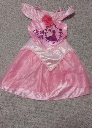 Карнавальное платье принцесса аврора 4-5 лет