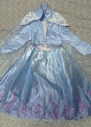 Карнавальное платье эльза холодное сердце 8-9 лет