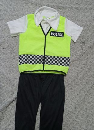 Карнавальний костюм поліція поліцейський 3-4 роки