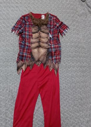 Карнавальный костюм волк, оборотень хеллоуин хэллоуин 7-8 лет