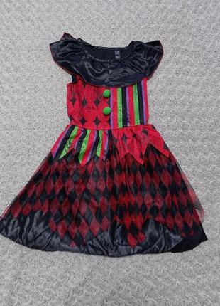 Карнавальный костюм платье харли квин 9-10 лет