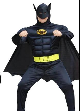 Карнавальный костюм бетмен бэтмен аниматор косплей до 185 см