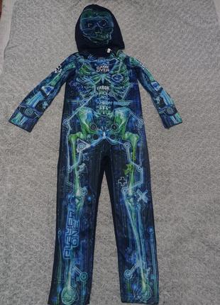 Карнавальный костюм робот терминатор скелет 7-8, 9-10 лет
