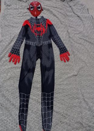 Карнавальный костюм человек паук вторая кожа 9-10 лет
