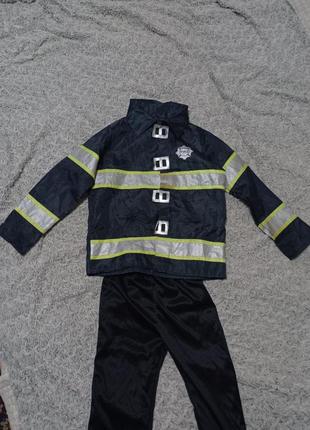 Карнавальный костюм пожарник мчс 5-6 лет