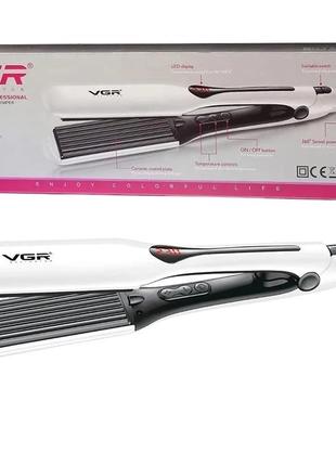 Плойка гофре VGR V557 стайлер для волос утюжок для укладки и п...