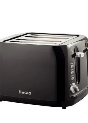 Тостери на 4 тости грінки Magio MG-283, тостер для кухні побутови