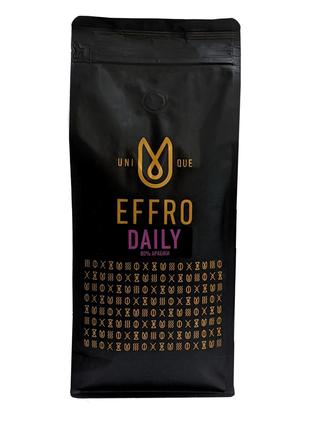 Кава в зернах EFFRO DAILY 1 кг. свіжого обсмажування, 80% арабіка