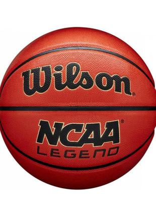 Мяч баскетбольный wilson ncaa legend bskt orange/black (размер 7)