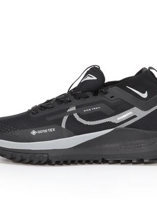 Мужские кроссовки Nike React Pegasus Trail 4 Black Grey Gore-T...