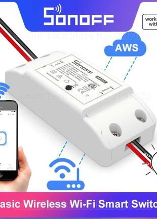 Sonoff Basic R2 wi-fi выключатель, реле умный дом, реле с тайм...