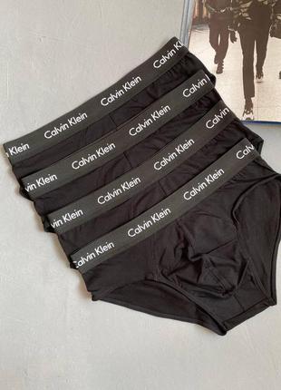 Чоловічий набір трусів calvin klein (брифи) 4 шт black