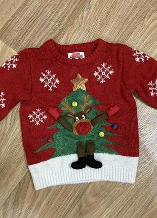 Новогодний детский свитер