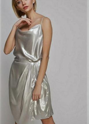 Вічвірня зірібна сукня сукня з металевим мерехтінням
