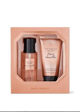 Подарочный набор bare vanilla victoria’s secret duo set gift box.