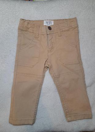 Фірмові пісочні штани джинси impidimpi як нові 74-80