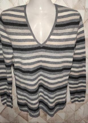 Adagio пуловер кофта женская шерсть мериноса кашемир 38 44 46