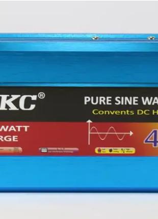 Перетворювач струму з чистою синусоїдою, 12v 400W UKC AC/DC, а...