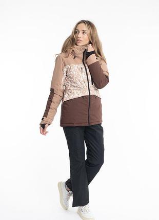 Куртка лыжная женская Just Play коричневый (B2410-brown)