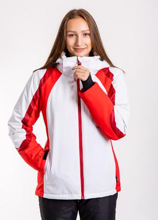 Куртка лыжная женская Just Play белый / красный (B2374-white)