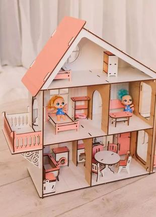 Домик для кукол Игровой кукольный домик для lol Кукольный доми...