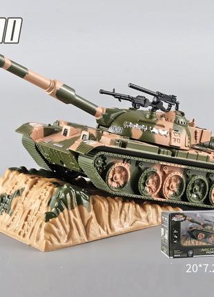 Инерционная модель танка Т90 из сплава со световыми и звуковым...