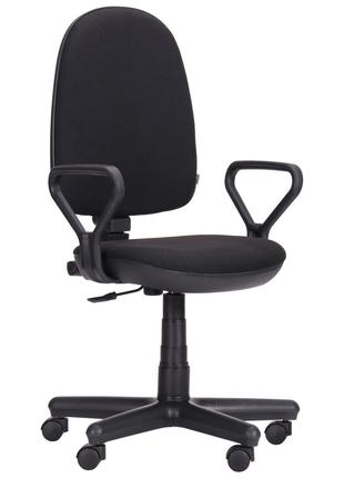 Кресло компьютерное офисное AMF Комфорт Нью A-01 черное ткань ...