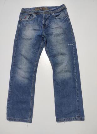 Мужские джинсы плотные рабочие на пуговицах 36р ( л-224)